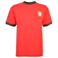 Portugal Short Sleeve Kids Retro Football Shirt