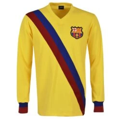 FC Barcelona 1974-75 Away Long Sleeve Retro Football Shirt