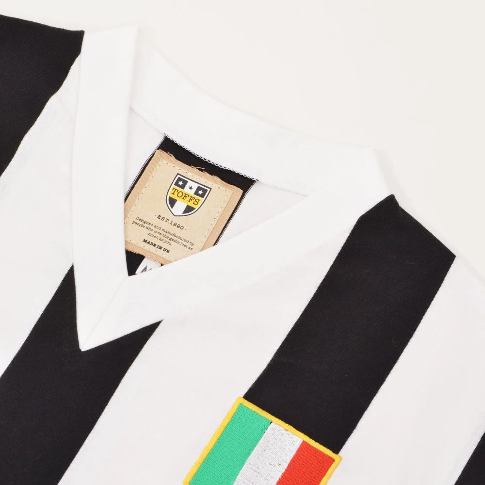 Piemonte Calcio 1960s V-Neck Retro Football Shirt - Image 3