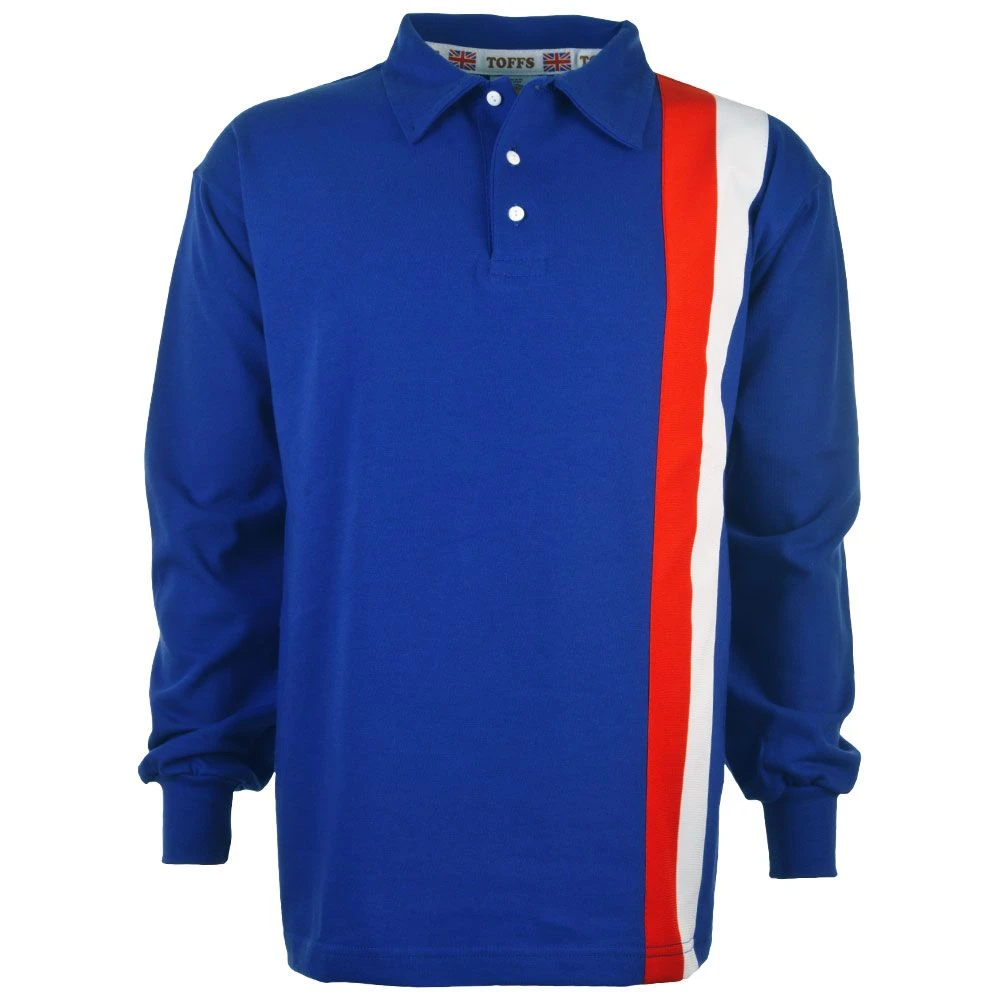 Escape To Victory Sly Stallone Blue Retro Football Shirt - Image 2