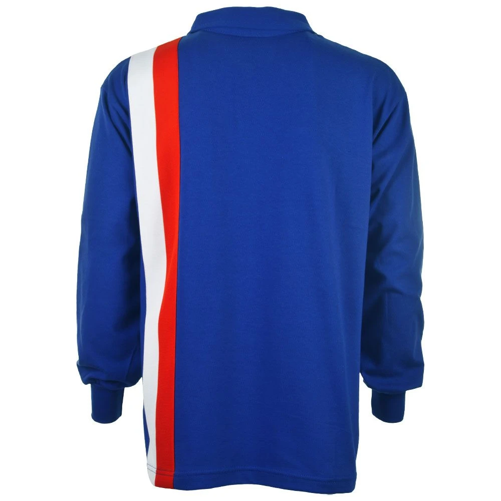 Escape To Victory Sly Stallone Blue Retro Football Shirt - Image 5