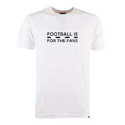 Black/White Football Is For The Fans - White T-Shirt