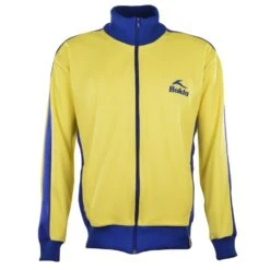 BUKTA Track Top Yellow With Royal Panels/Cuffs/W'Band