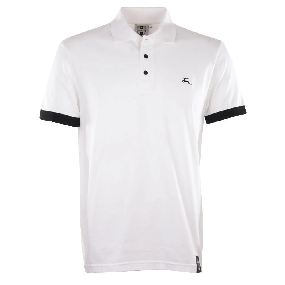 BUKTA Lifestyle Polo White With Black Cuffs
