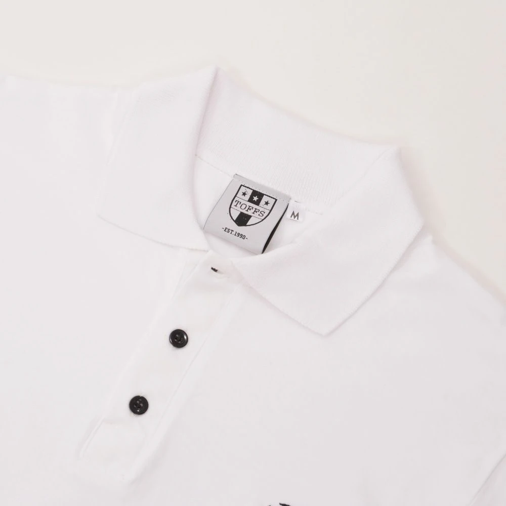 BUKTA Lifestyle Polo White With Black Cuffs - Image 3