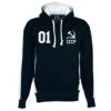 Soviet Union (CCCP) Number 01 Retro Hoodie - Black