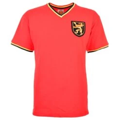 Belgium 1970 Kids Red Retro Football Shirt