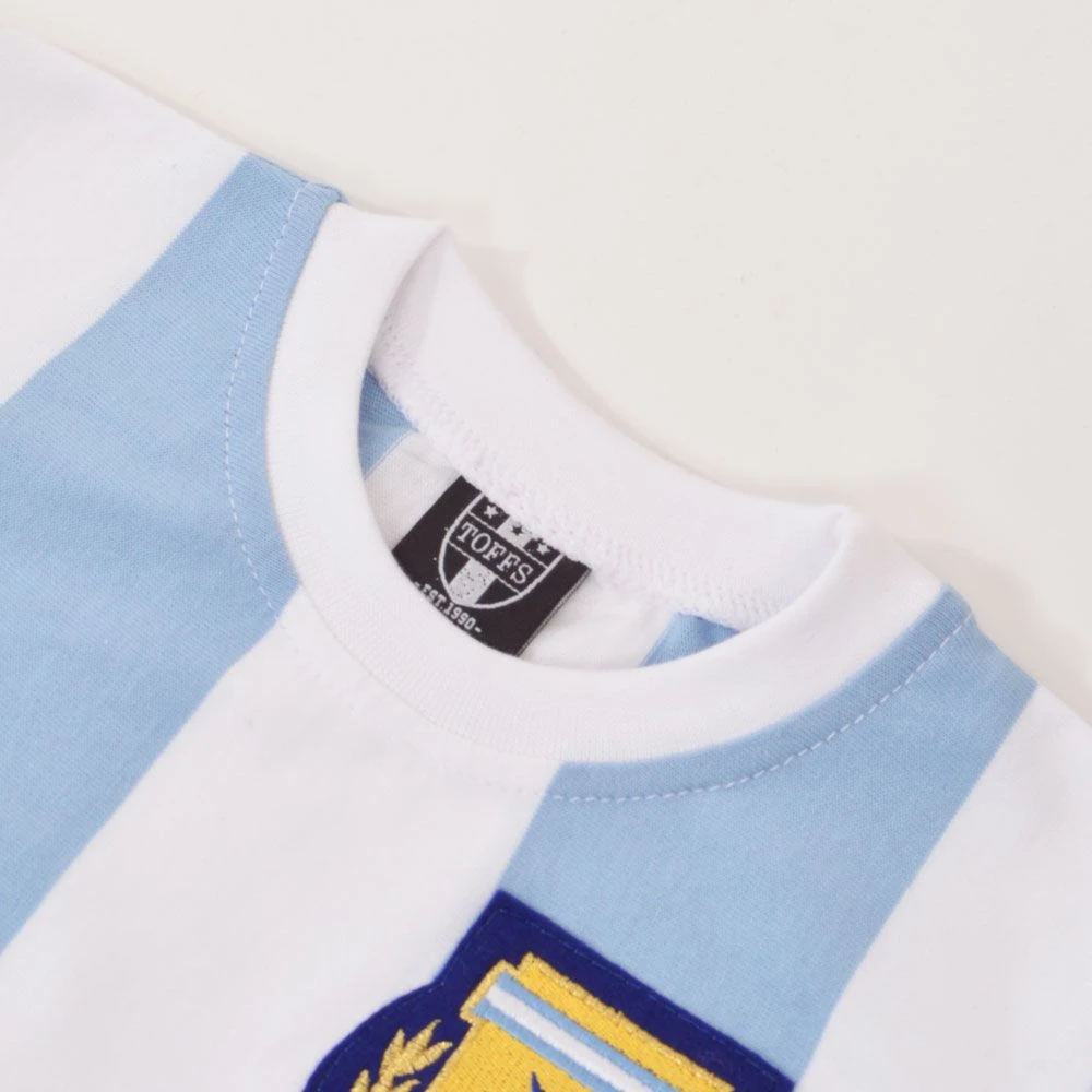 Argentina 1986 World Cup Kids Retro Football Shirt - Image 3