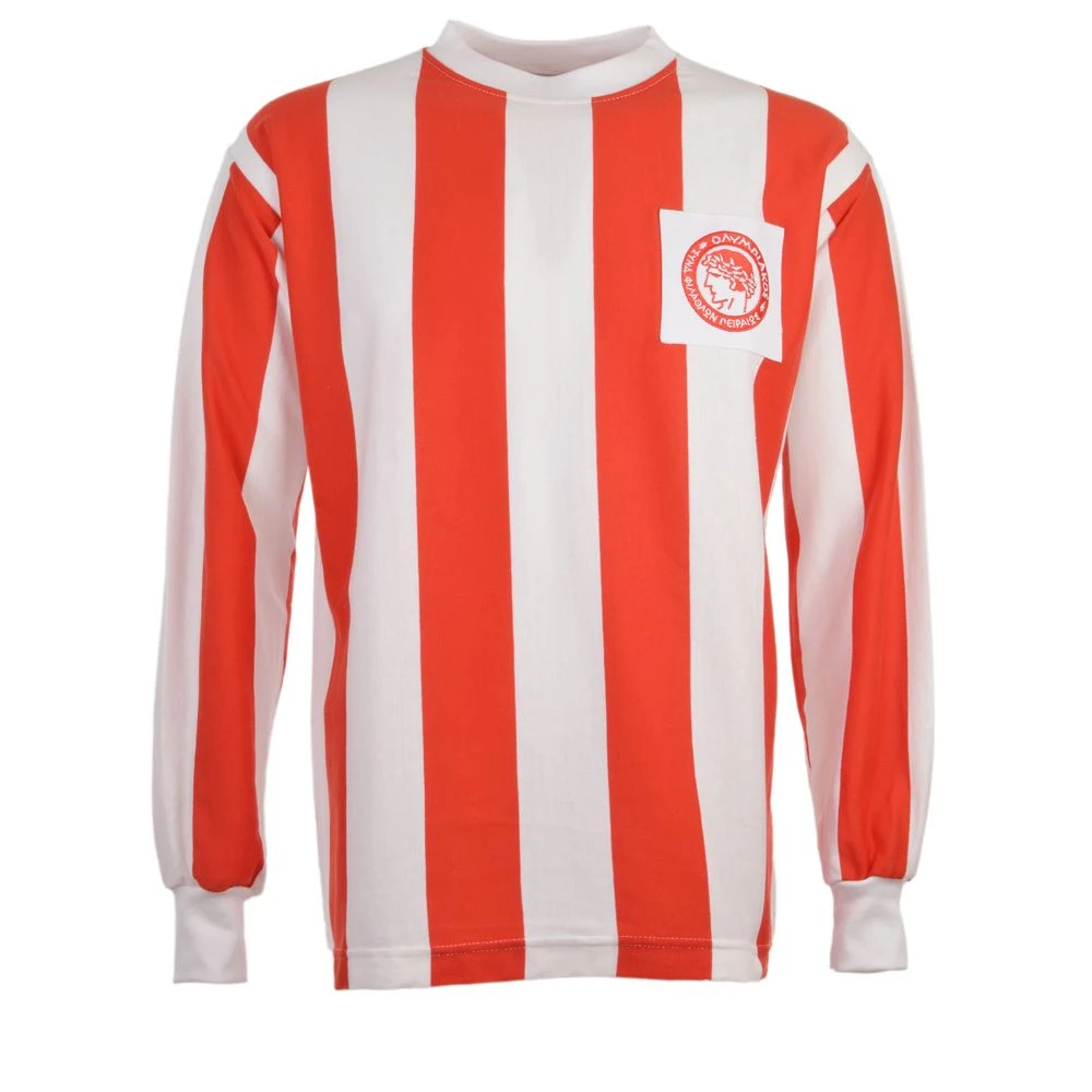 Olympiakos 1970s Kids Retro Football Shirt