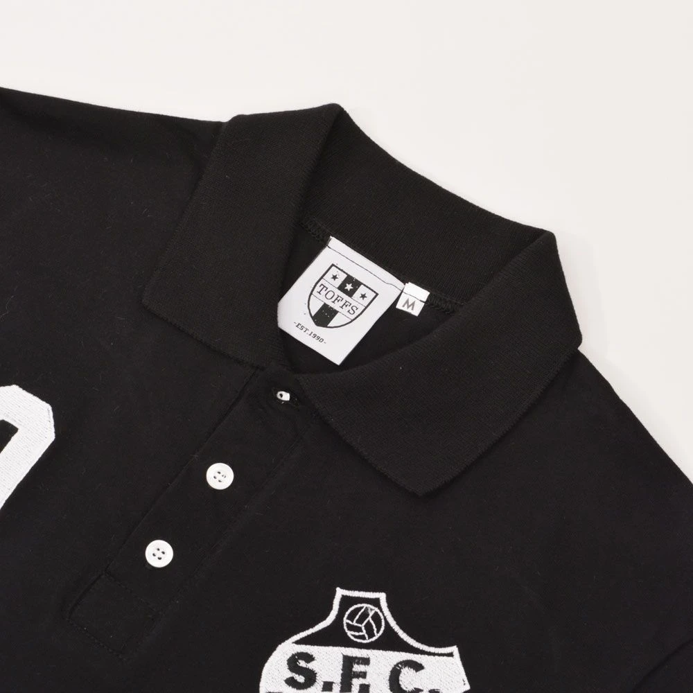Santos Number 10 Black Polo Shirt - Image 3