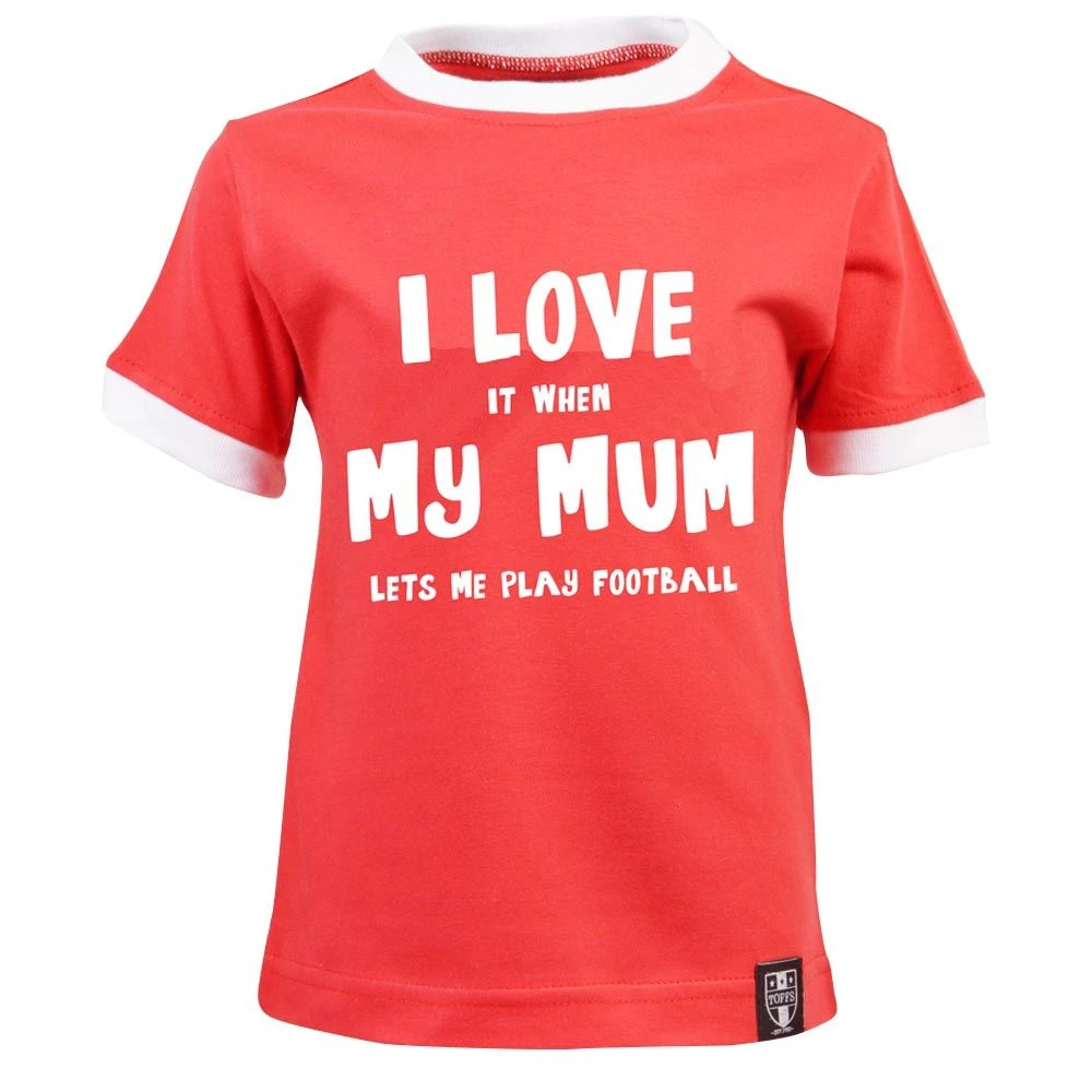 Kids I Love It When Mum - Red/White Ringer