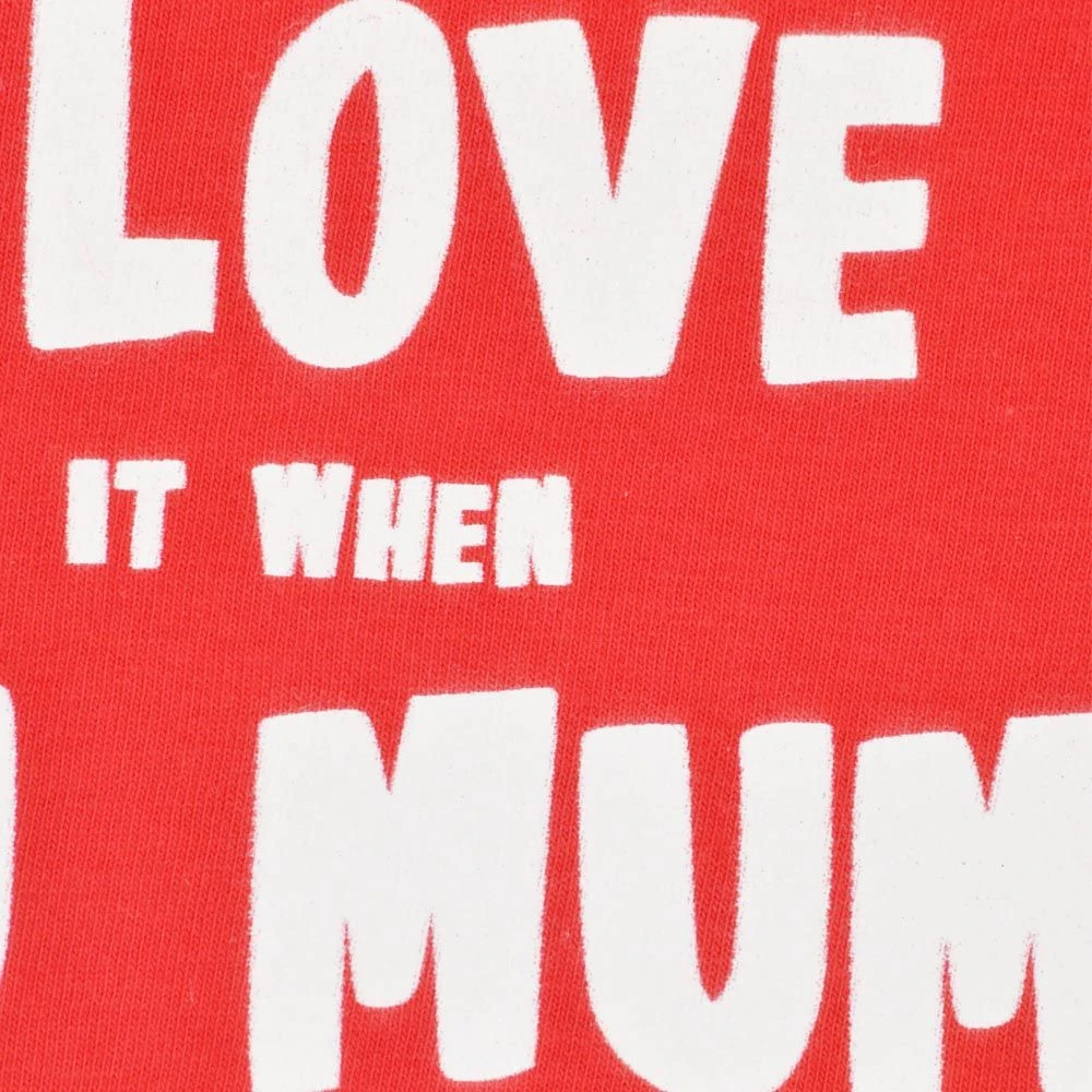 Kids I Love It When Mum - Red/White Ringer - Image 2