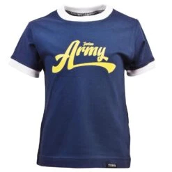 Kids Tartan Army - Navy/White Ringer