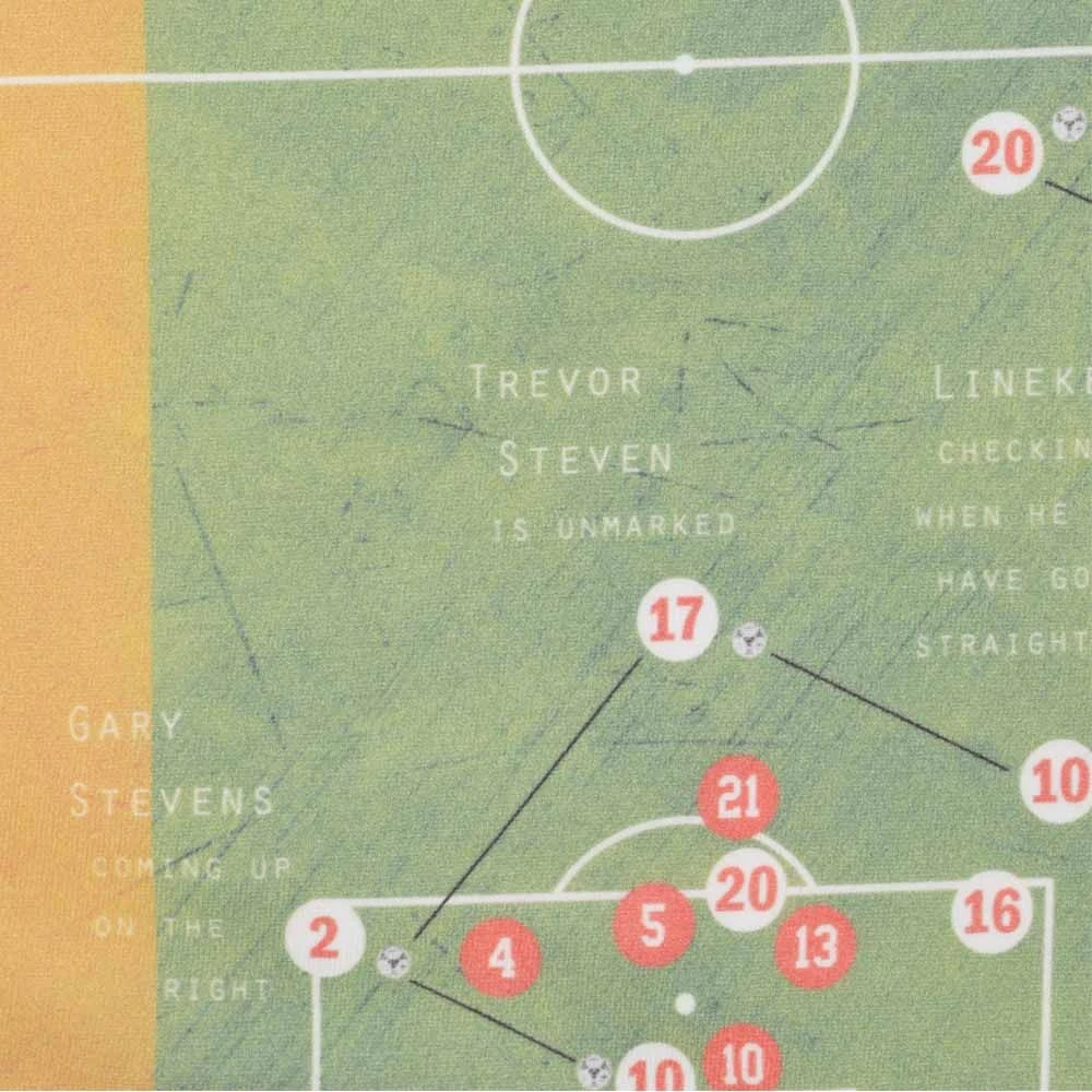 Pennarello: Gary Lineker 1986 Classic Goal - White T Shirt - Image 2