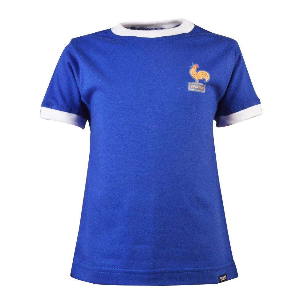 Kids France 12th Man T-Shirt - Royal/White Ringer