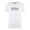 Blue/White Football Is For The Fans - White T-Shirt