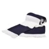 Navy And White Bar Scarf