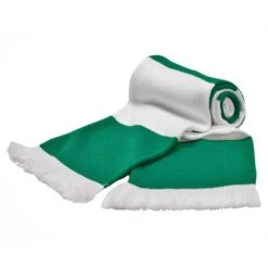 Green And White Bar Scarf
