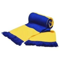 Yellow And Royal Bar Scarf