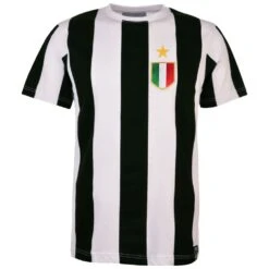 Piemonte Calcio Retro 12th Man T-Shirt - Black/White Stripe