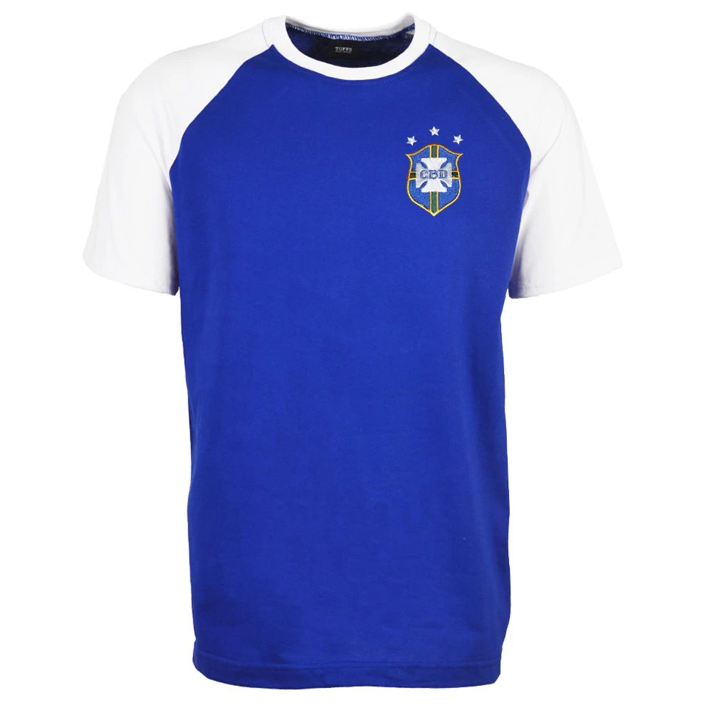 Kids Brazil Away Raglan Sleeve Royal/White T-Shirt