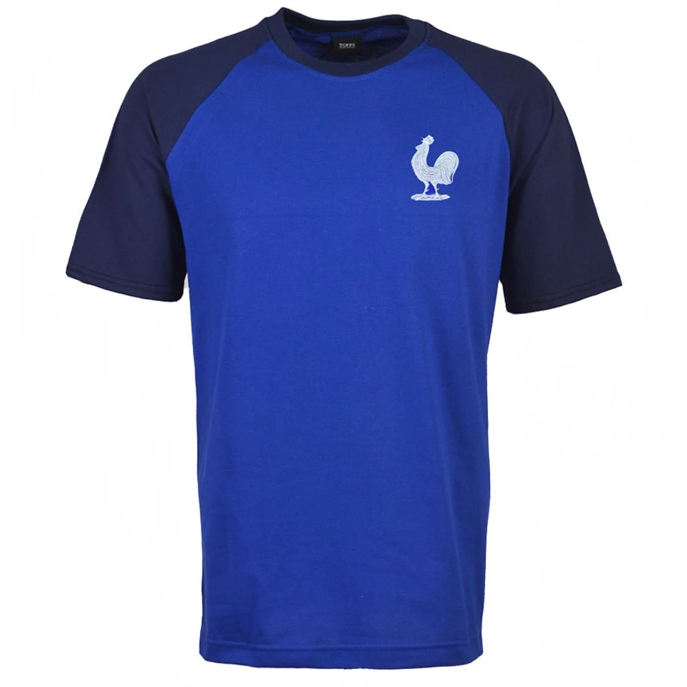 Kids France Raglan Sleeve Royal/Navy T-Shirt
