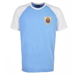 Uruguay Raglan Sleeve Sky/White T-Shirt