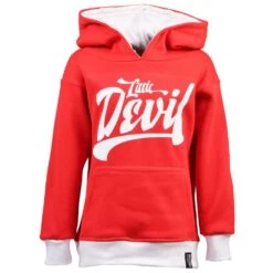 Kids Little Devil Hoodie - Red/White
