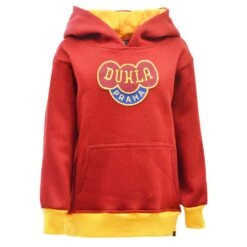 Kids Dukla Prague Hoodie - Maroon/Amber
