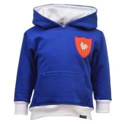Kids France Hoodie - Royal/White