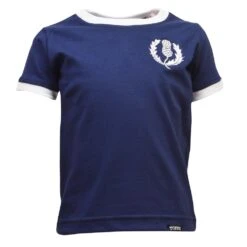 Kids Scotland Tee Navy/White Ringer