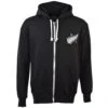 New Zealand 1924 Vintage Rugby Zipped Hoodie - Black
