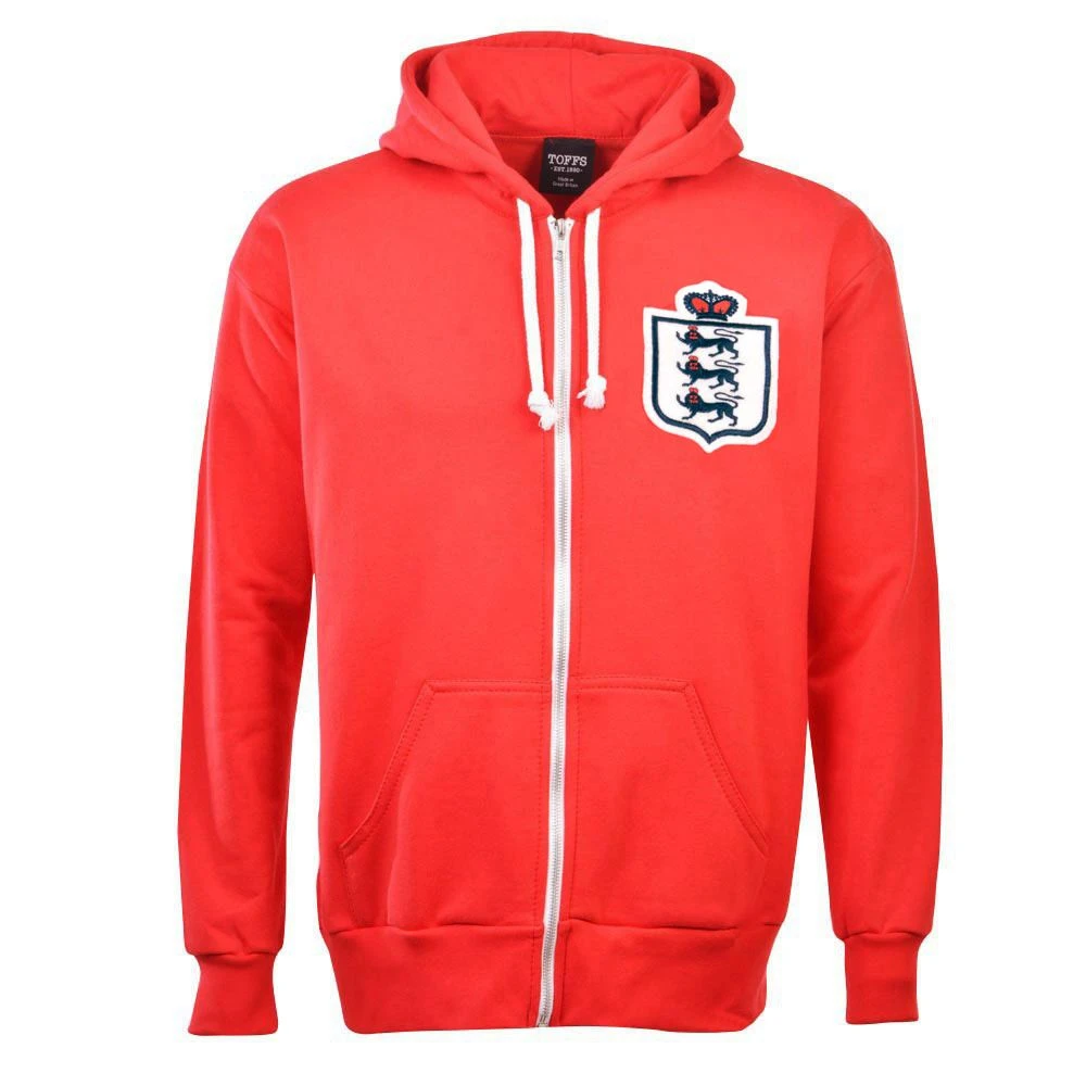 England Football Club Zipped Hoodie - Red - Image 2